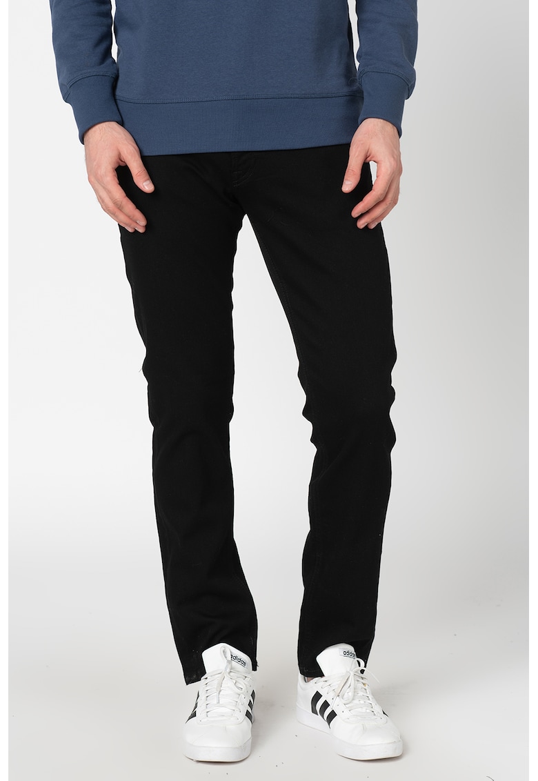 Blugi slim fit Glenn - Negru