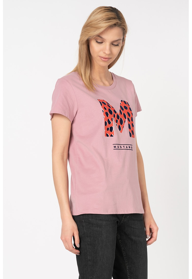 Tricou cu aplicatie logo din catifea Alina