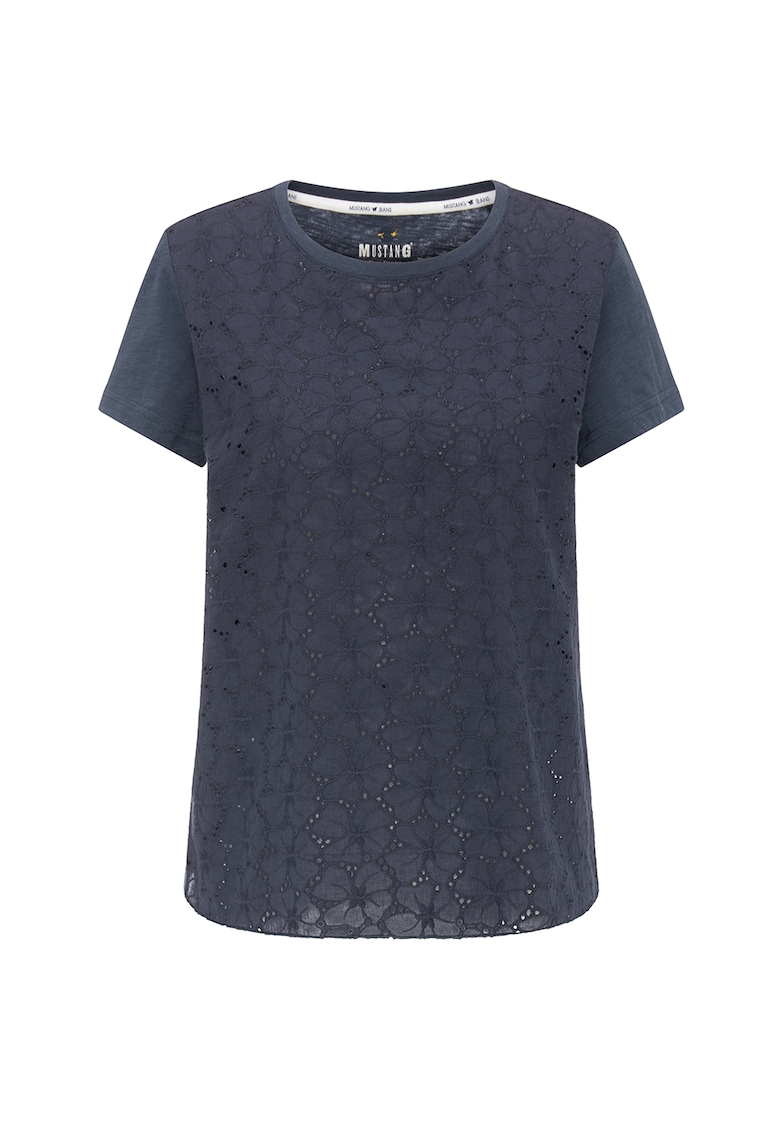 Tricou cu partea frontala din dantela Sangallo Alina