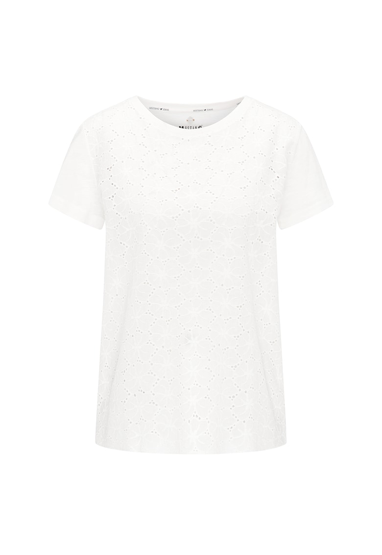 Tricou cu partea frontala din dantela Sangallo Alina