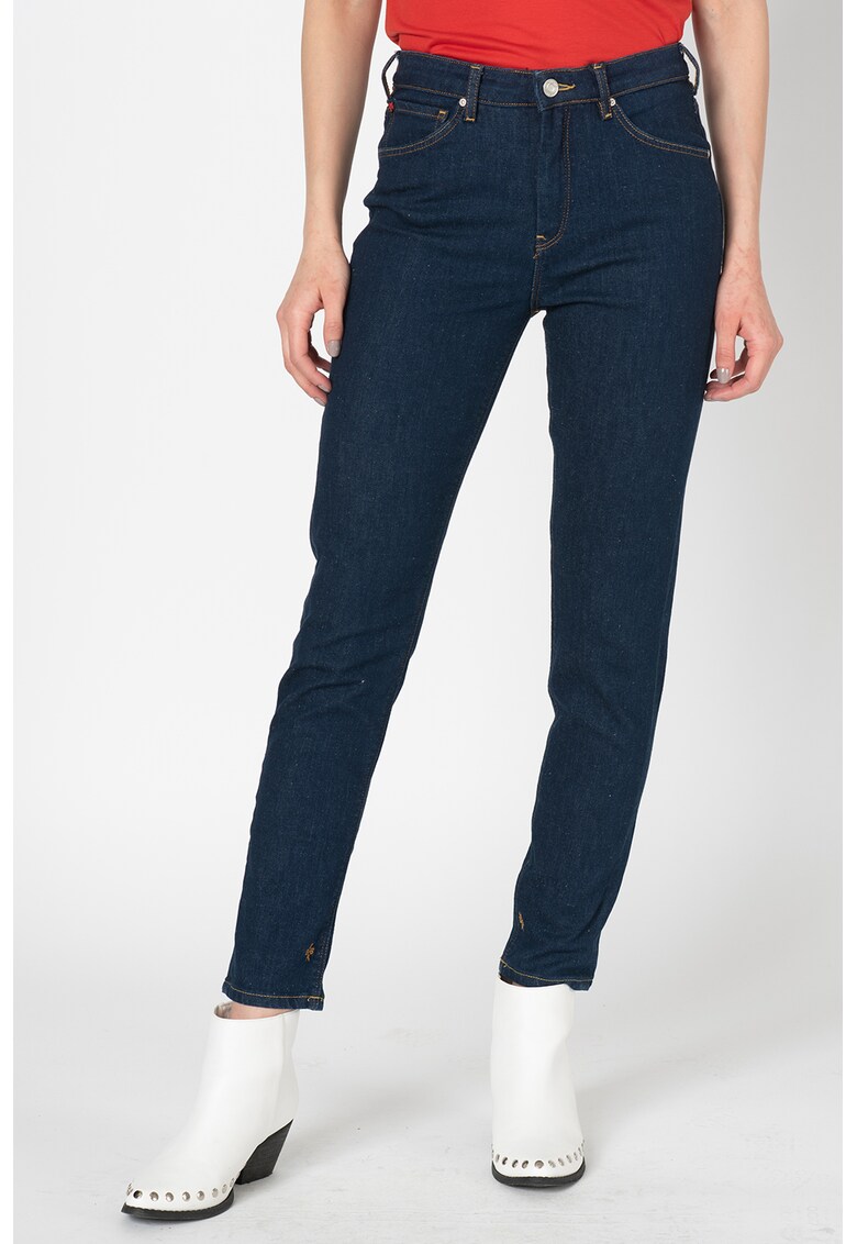 Blugi skinny cu talie inalta