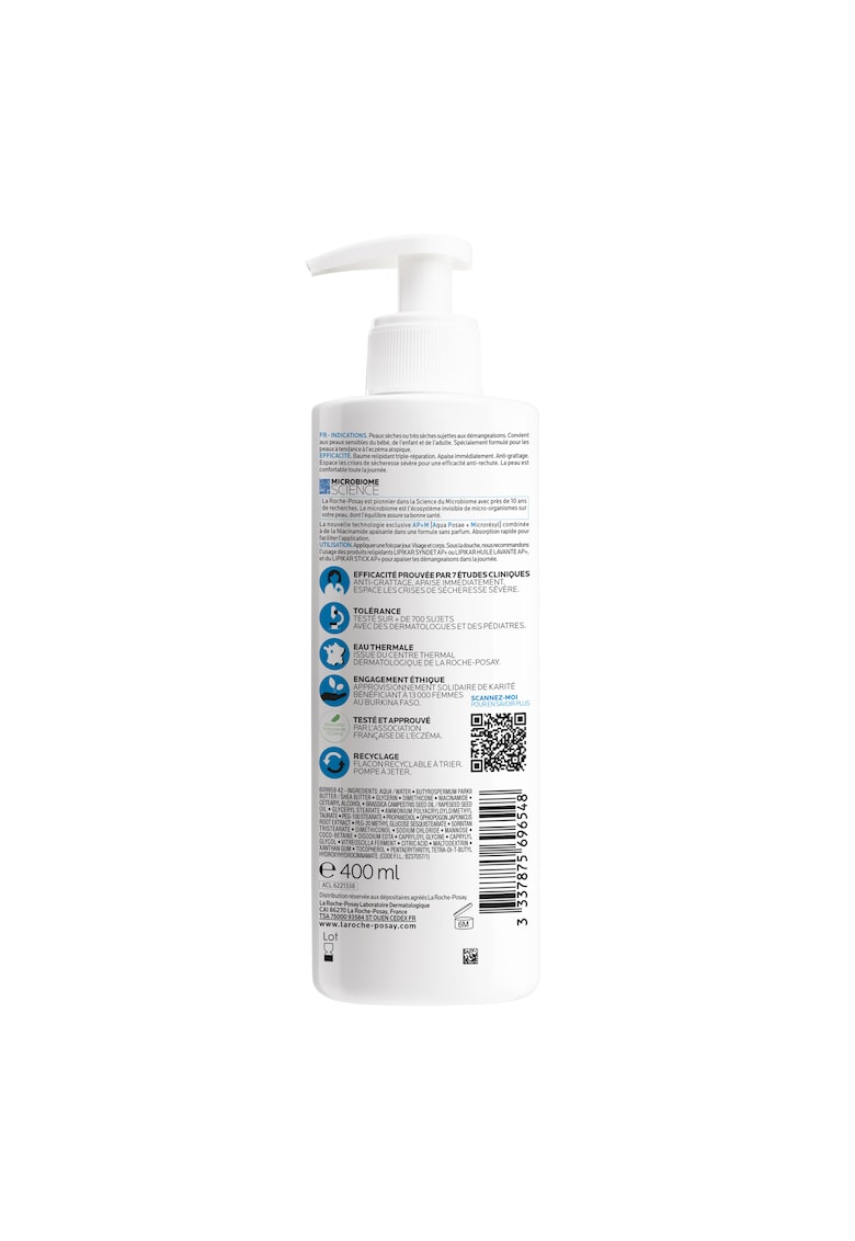 Balsam reparator cu tripla actiune La Roche Posay Lipikar Baume AP+M pentru piele cu tendinta atopica