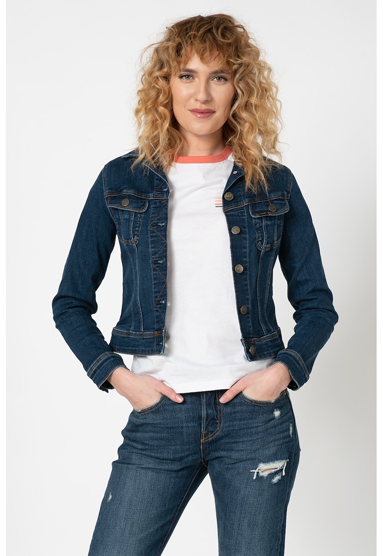 Jacheta slim fit din denim RiderL541LTGE