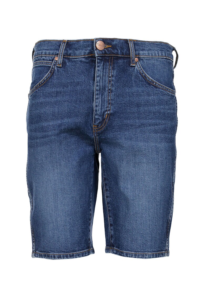 Pantaloni scurti din denim cu aspect decolorat