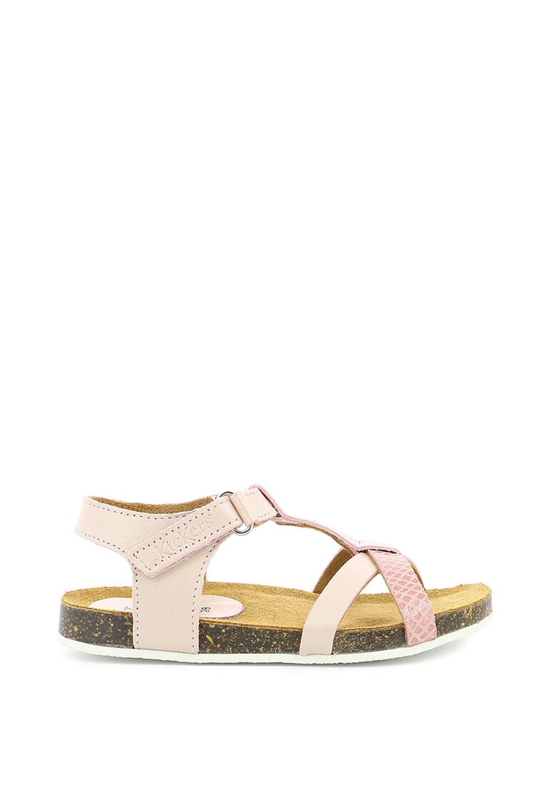 Sandale din piele - cu barete multiple