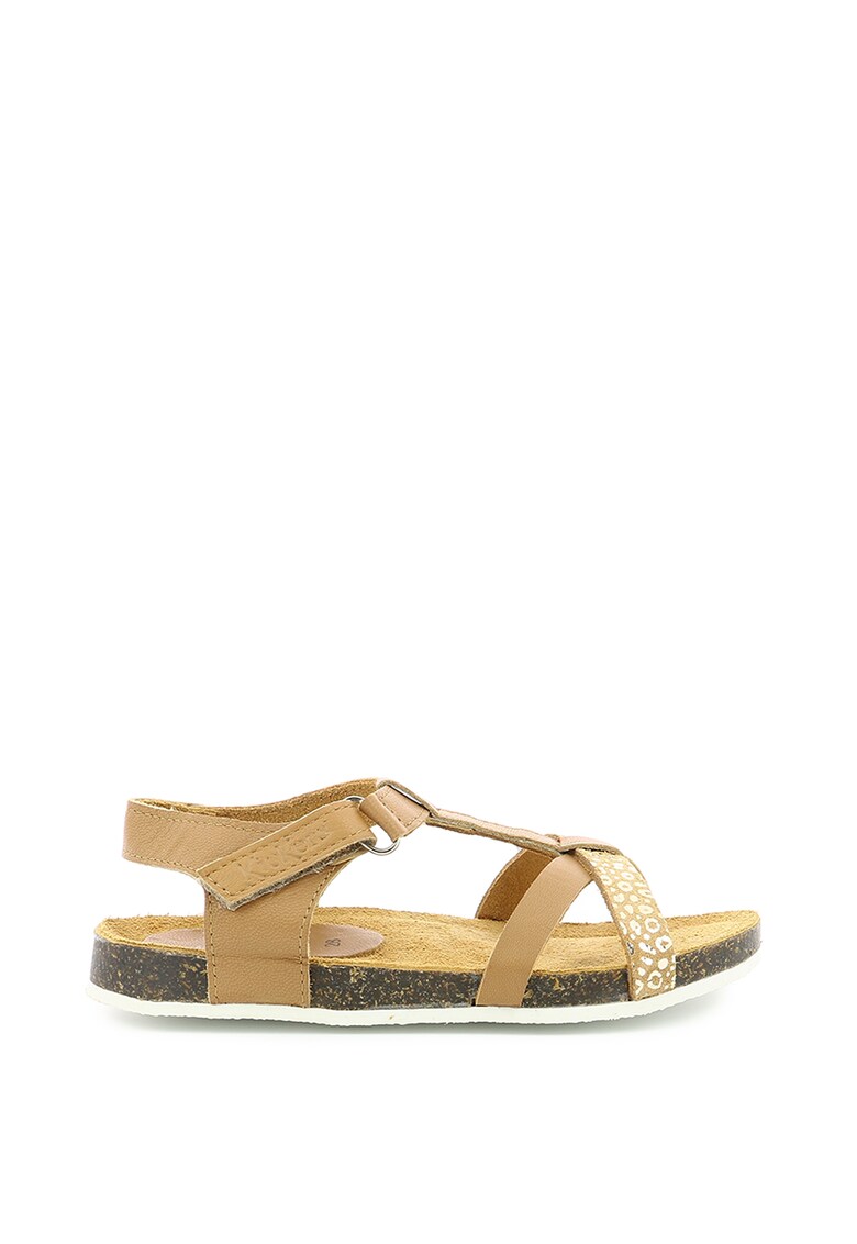 Sandale din piele cu barete multiple