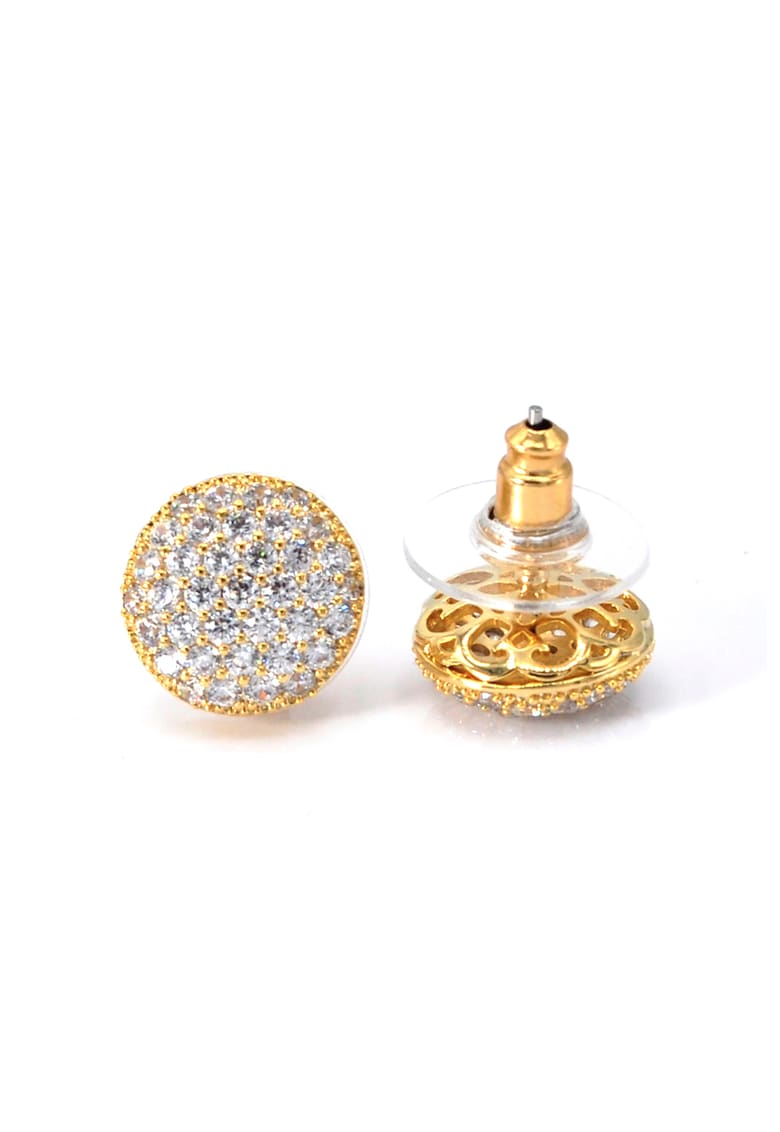 Cercei cu tija decorati cu zirconia