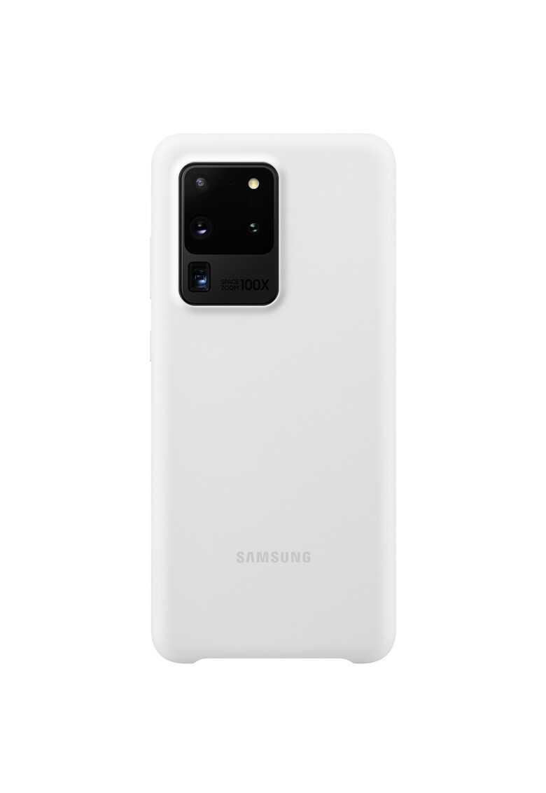 Husa de protectie Silicone Cover pentru Galaxy S20 Ultra - White