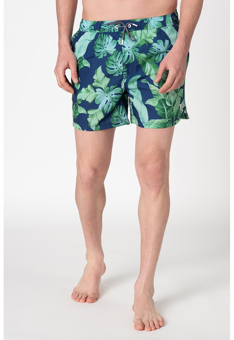 Pantaloni scurti de baie cu imprimeu tropical F02T06-WO01K