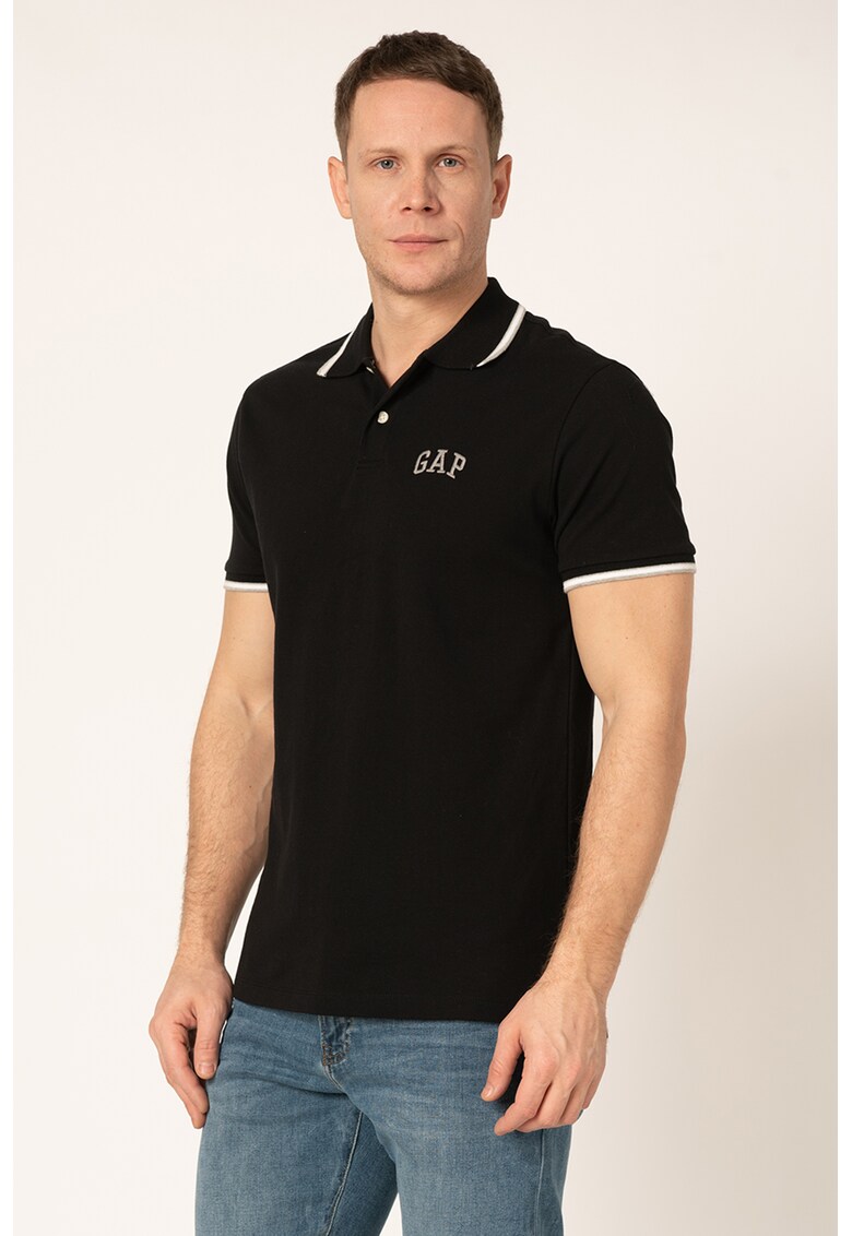 Tricou polo cu logo mic - brodat