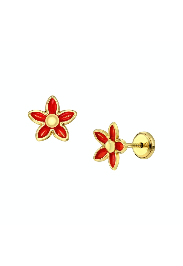 Cercei din aur galben pentru copii - Mosv - Aur 18K