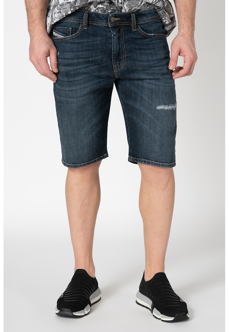 Bermude din denim cu cusaturi contrastante Thoshort