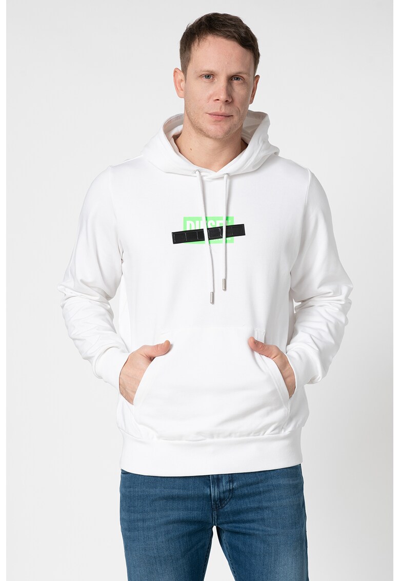 Hanorac cu imprimeu logo contrastant Girk Hanorac cu imprimeu logo contrastant Girk