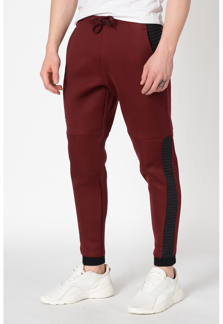 Pantaloni sport elastici cu snur - pentru fitness.