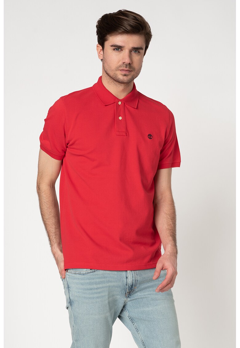 Tricou polo regular fit din bumbac organic