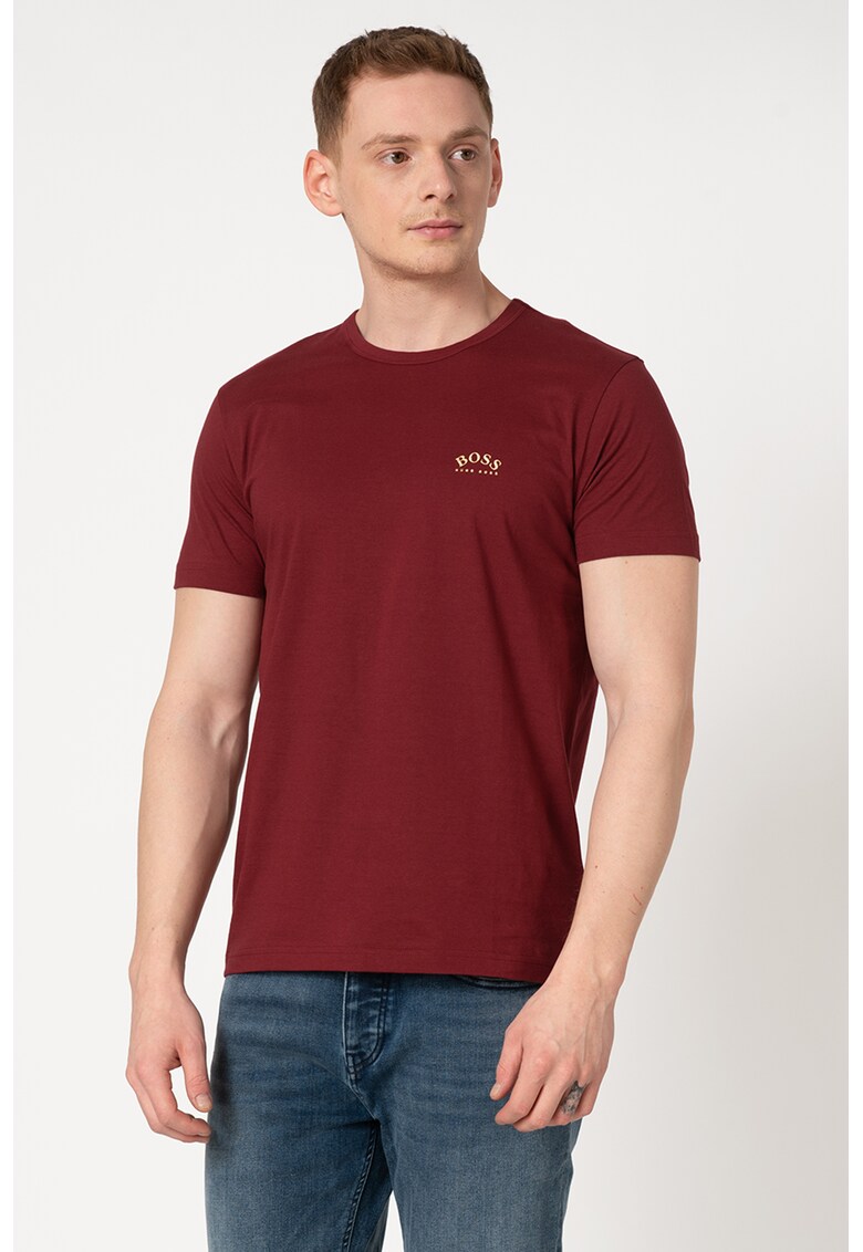 Tricou cu logo discret Curved