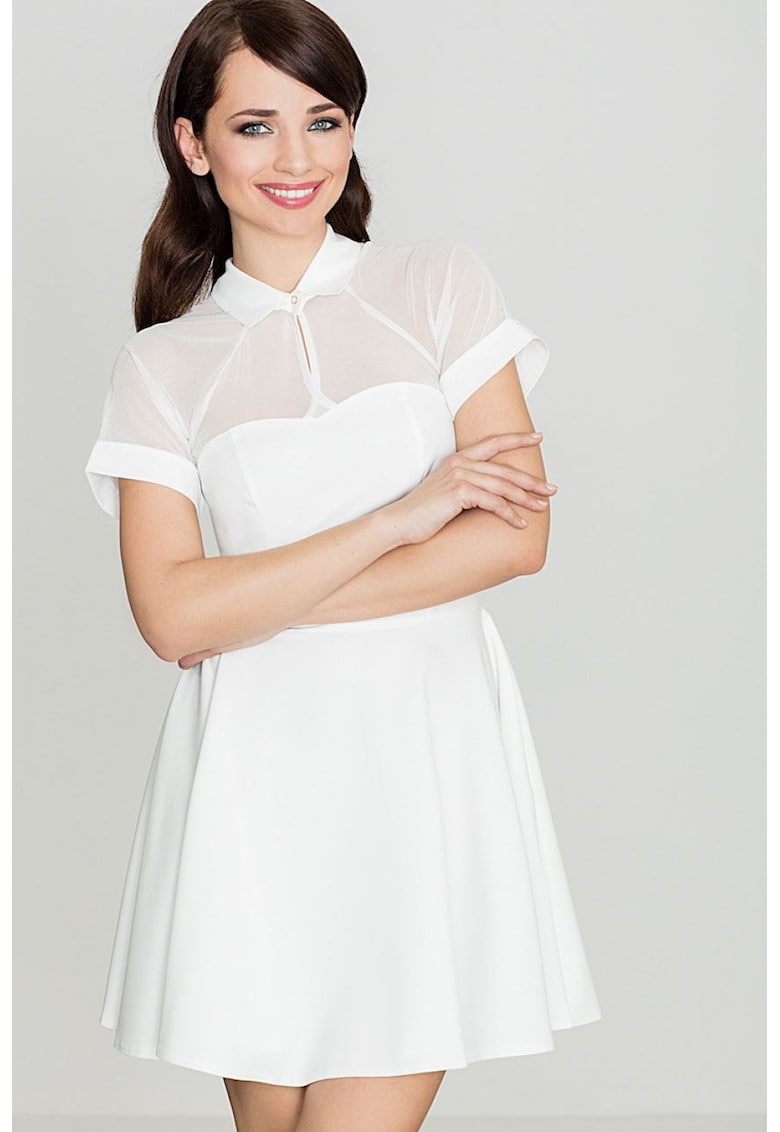 Rochie scurtaenitif - Bej