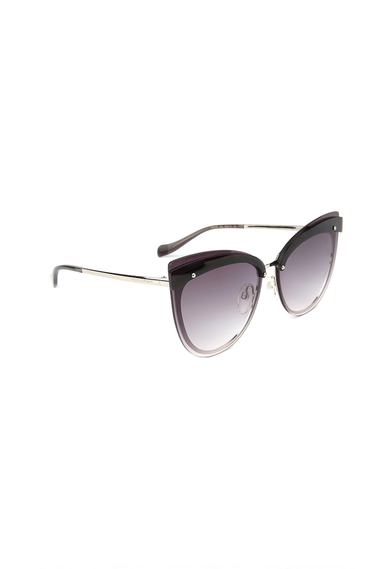 Ochelari de soare cat-eye cu rama metalica