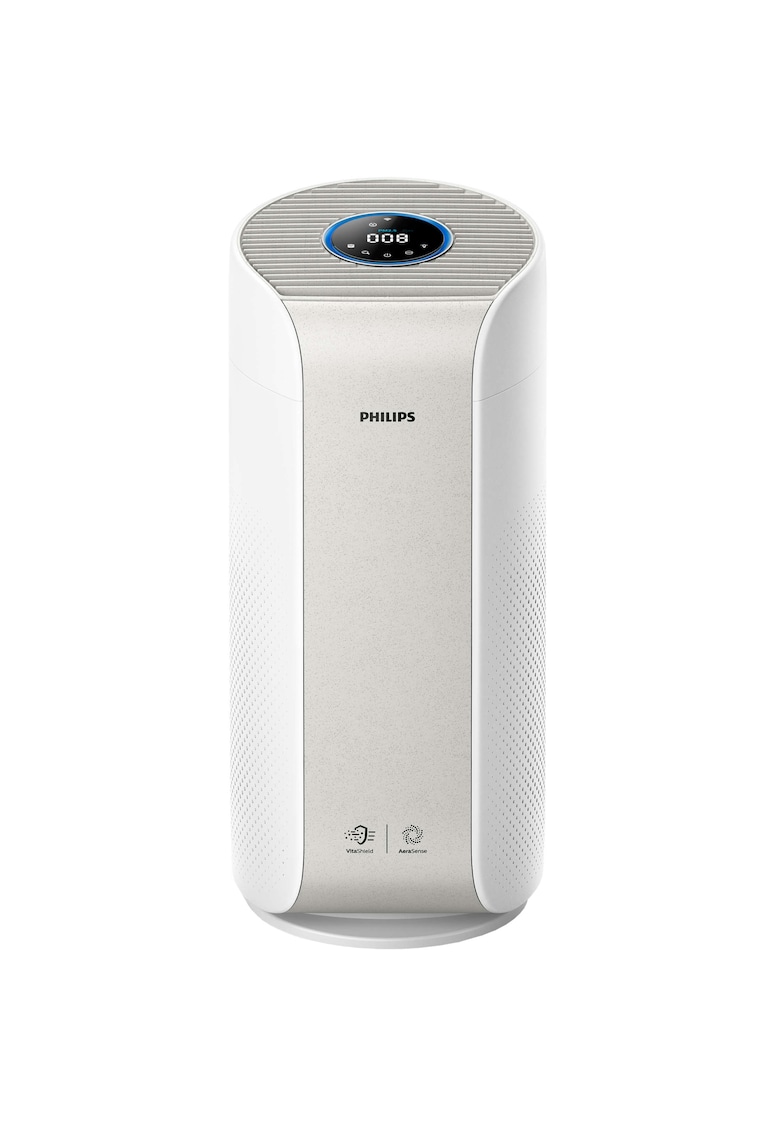 Purificator de aer AC3055/50 - Tehnologie AeraSense - Tehnologie VitaShield - Feedback real privind calitatea aerului - Conectivitate Bluetooth - 3 moduri automate - afisaj digital - Senzor PM2 -5 - Alb