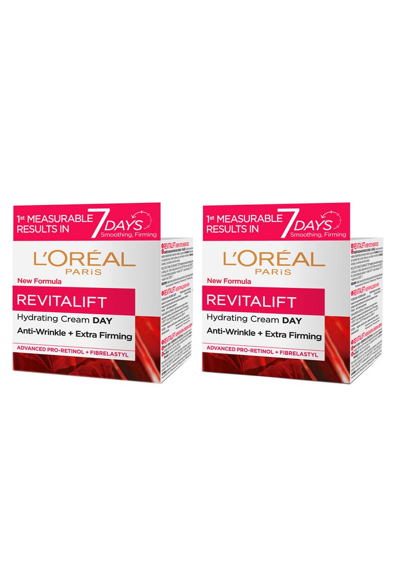 Set Revitalift New Formula: 2x Crema antirid de zi - 50 ml