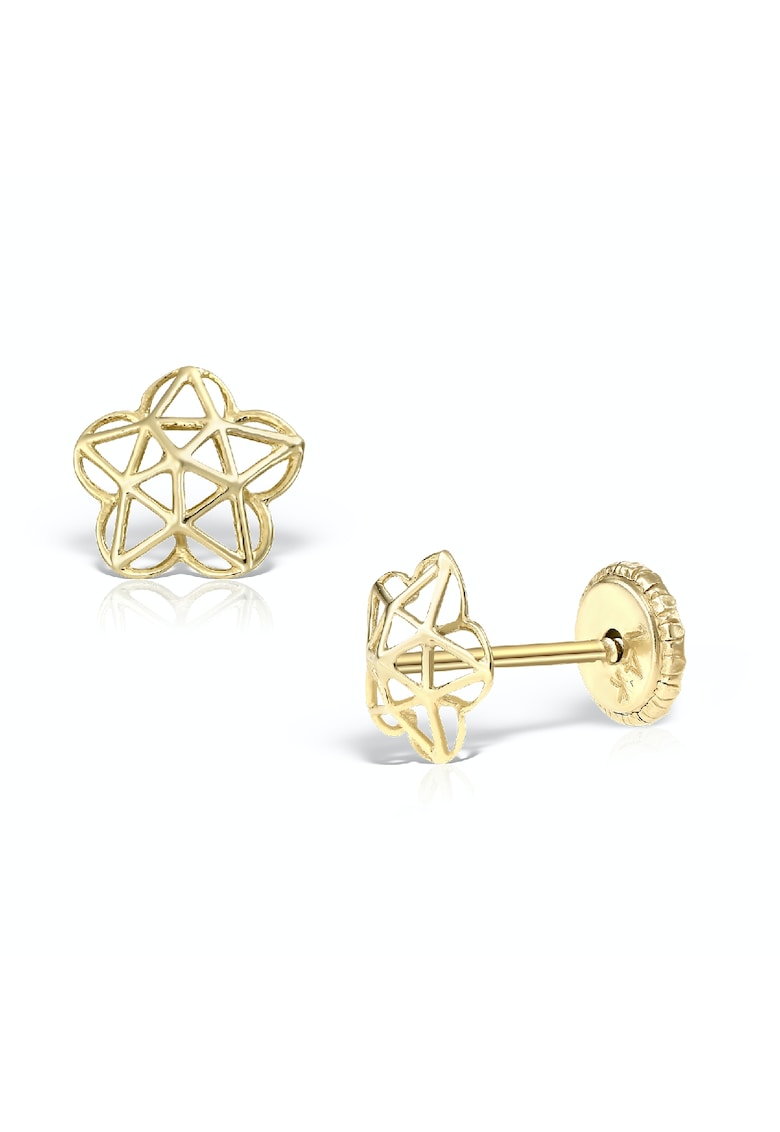 Cercei aur galben 14K - motive geometrice - MOSV