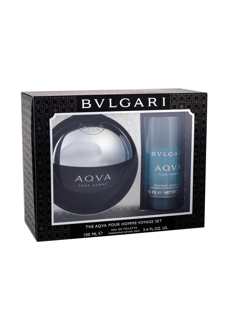 Set Aqva pour Homme - Barbati: Apa de Toaleta - 100 ml + Deodorant Stick - 75 ml