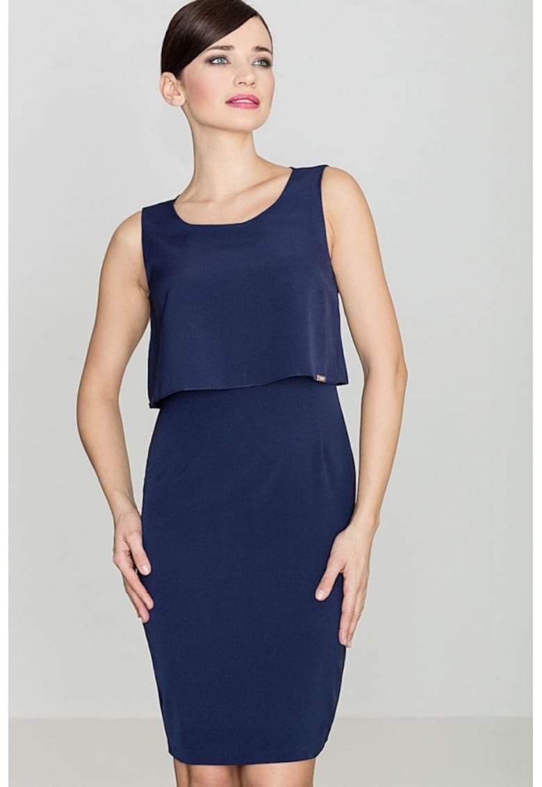 Rochie de zi model 114322 - Bleumarin