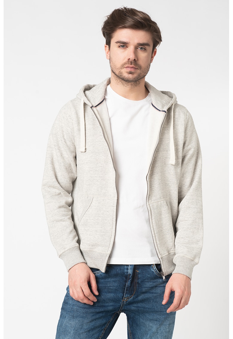 Hanorac cu fermoar si captuseala din fleece