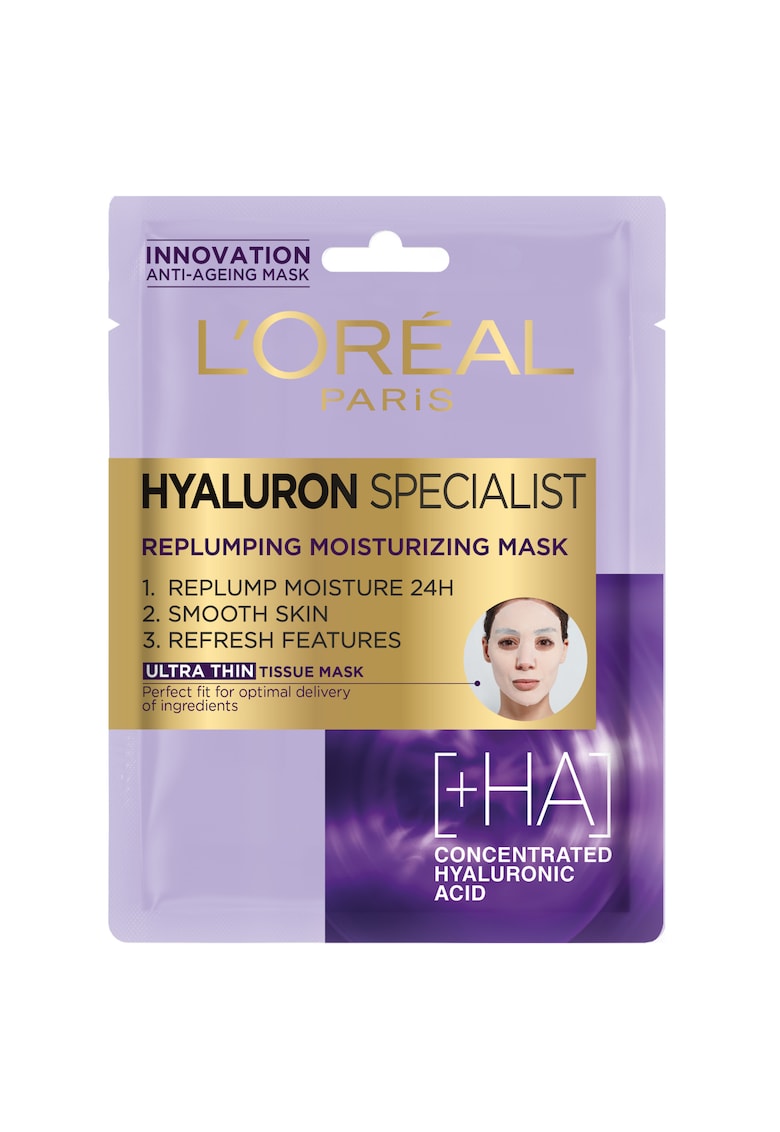 Masca servetel  Hyaluron Specialist hidratanta pentru volumul tenului - 32 g