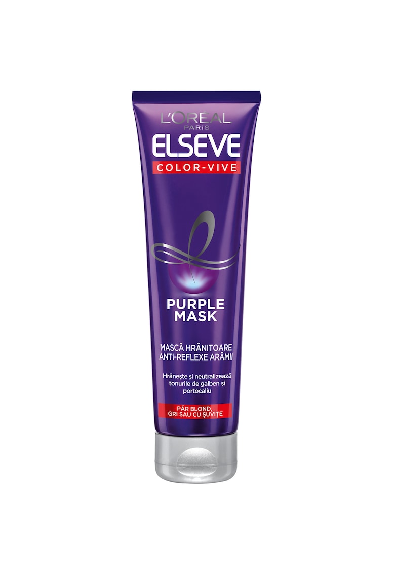 Masca de par Elseve Color Vive pentru par blond/gri - 150 ml