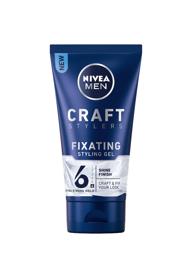 Gel de par Men Craft Stylers Fixating cu efect stralucitor pentru fixare foarte puternica - 200 ml