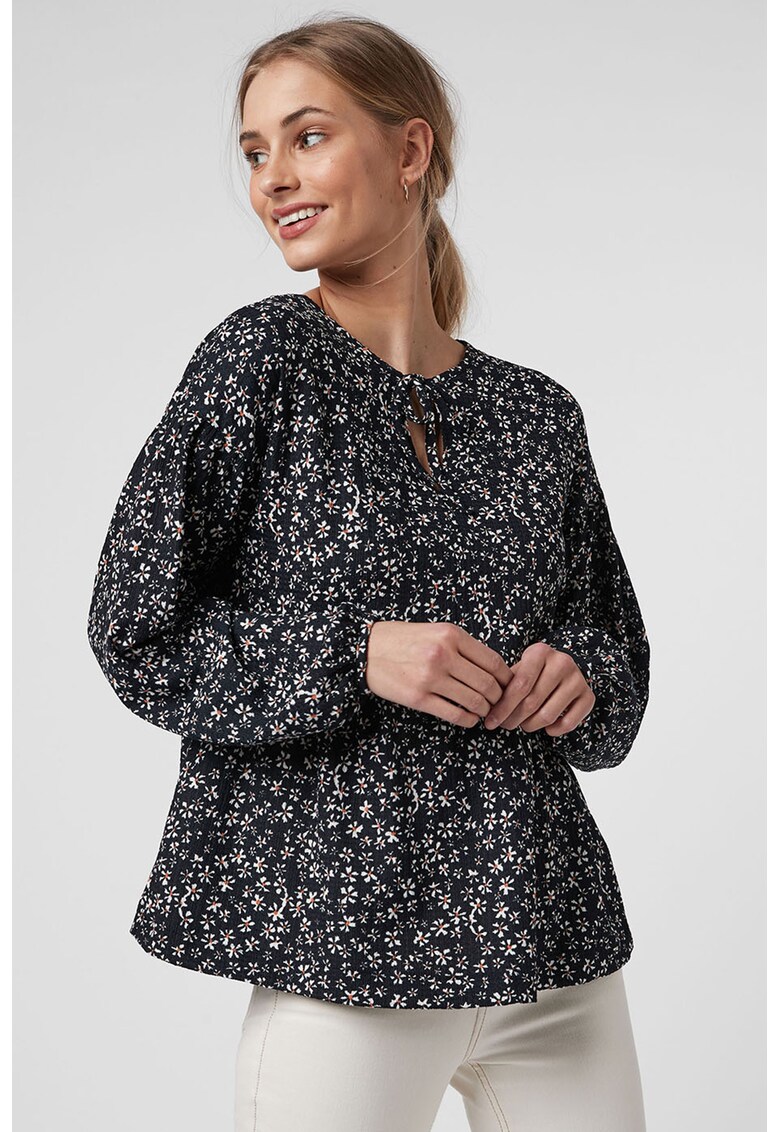 Bluza vaporoasa cu imprimeu floral