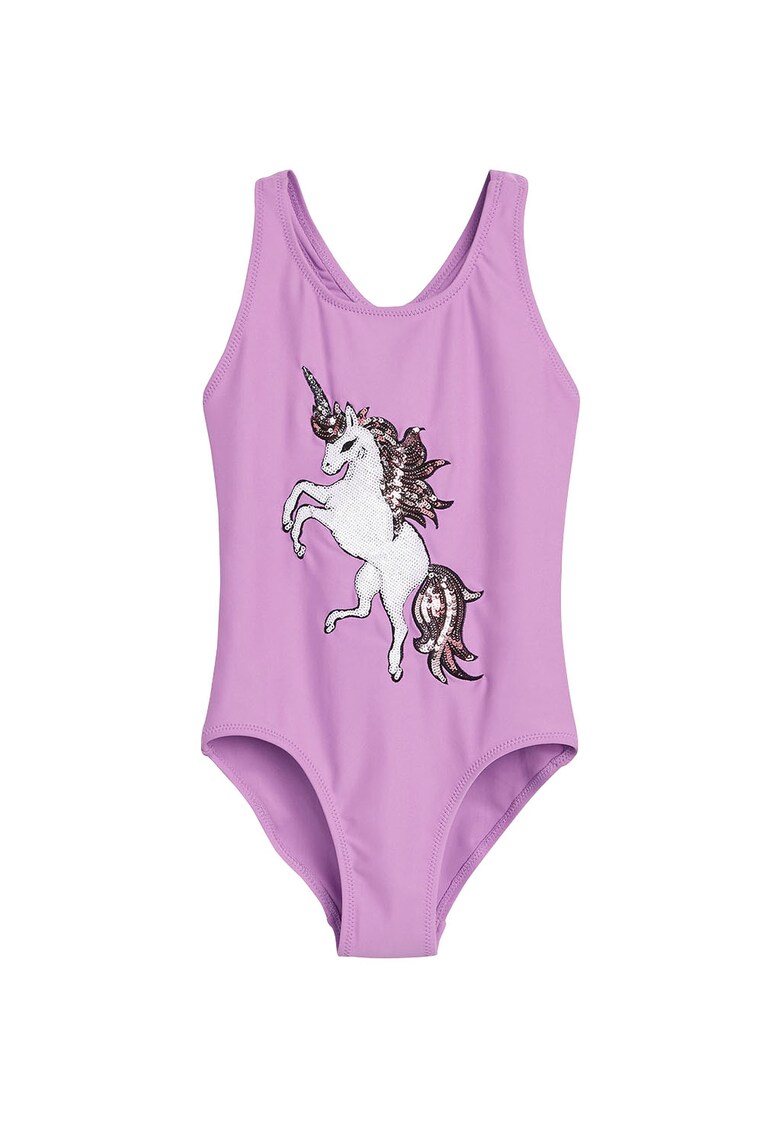 Costum de baie intreg cu imprimeu unicorn