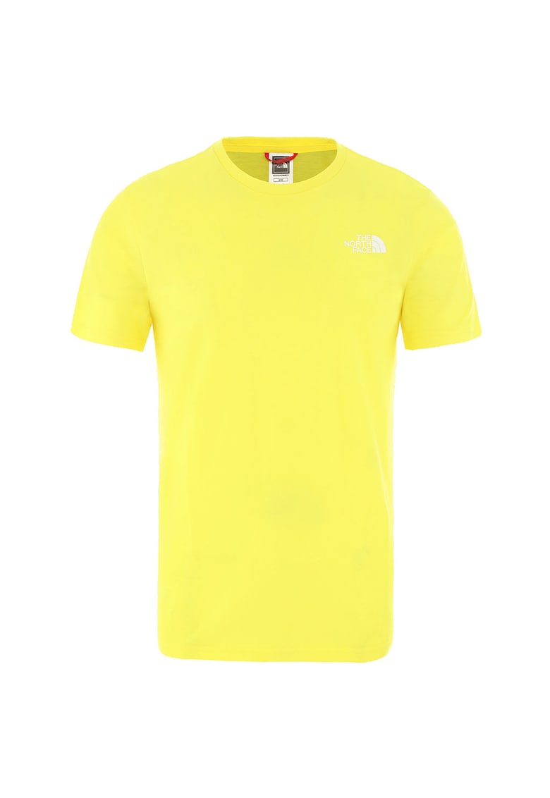 Tricou cu decolteu la baza gatului si logo supradimensionat