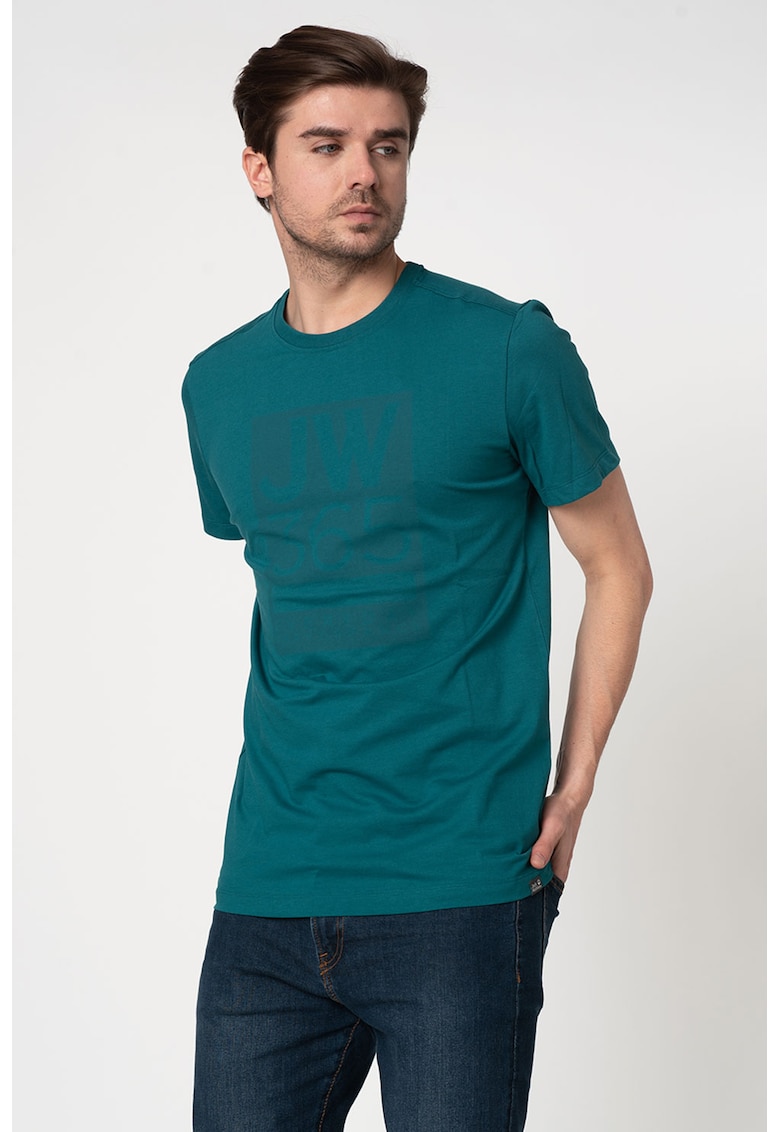 Tricou din bumbac organic cu decolteu la baza gatului 365