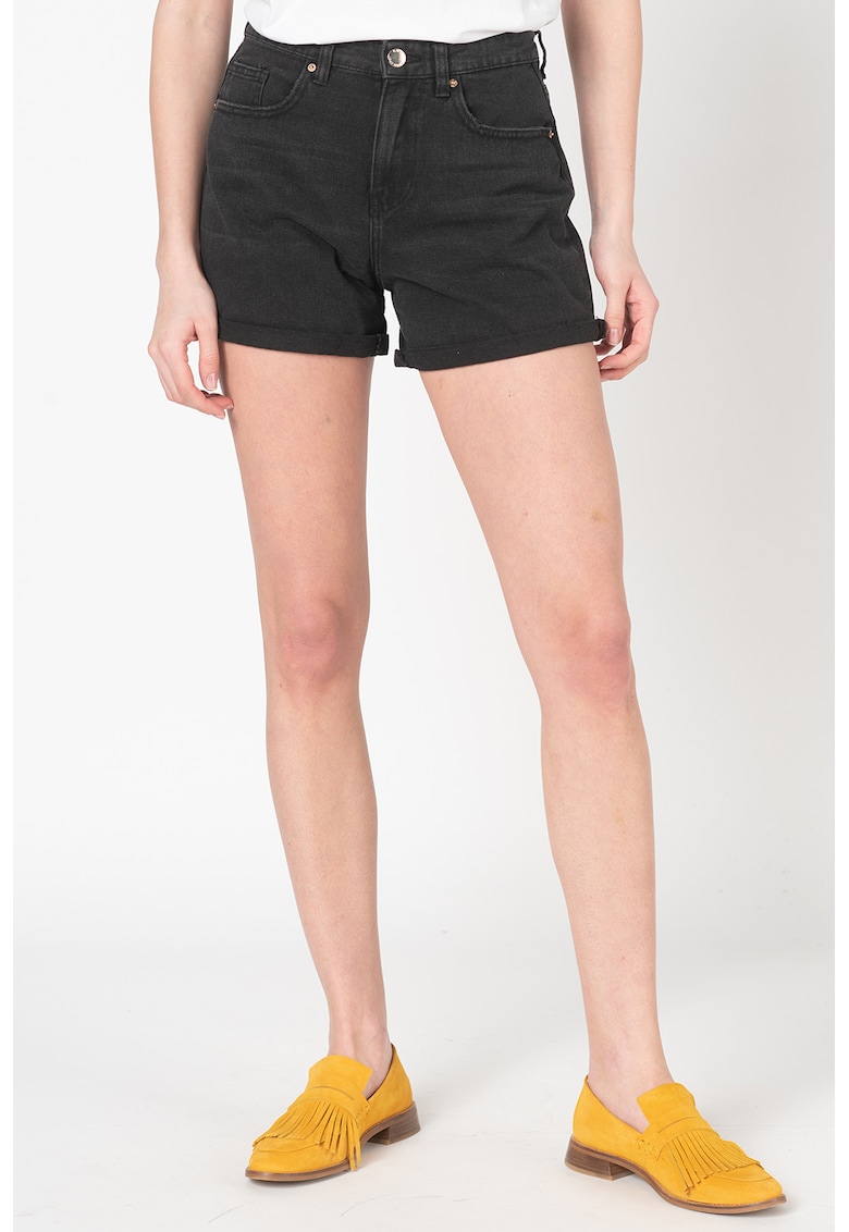 Pantaloni scurti din denim Phine - Negru