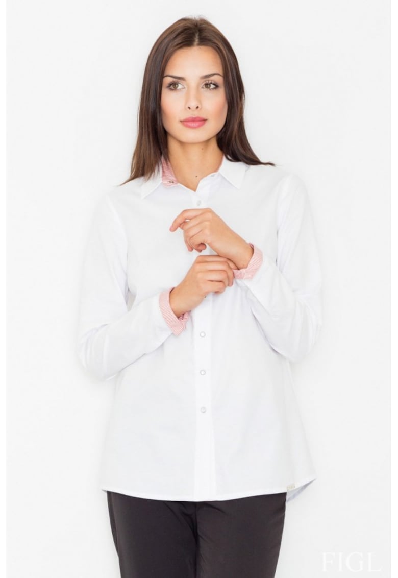 Camasa cu maneca lunga model 61520  Alb