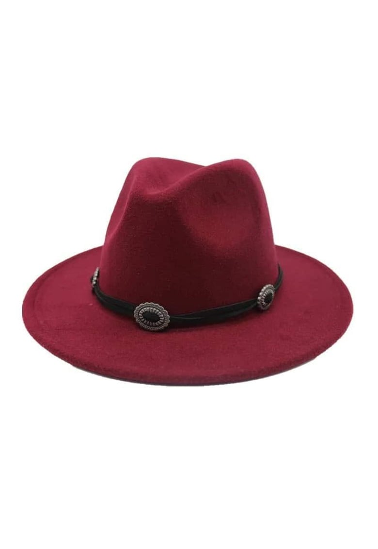 Palarie dama Heda - Poliester - Visiniu