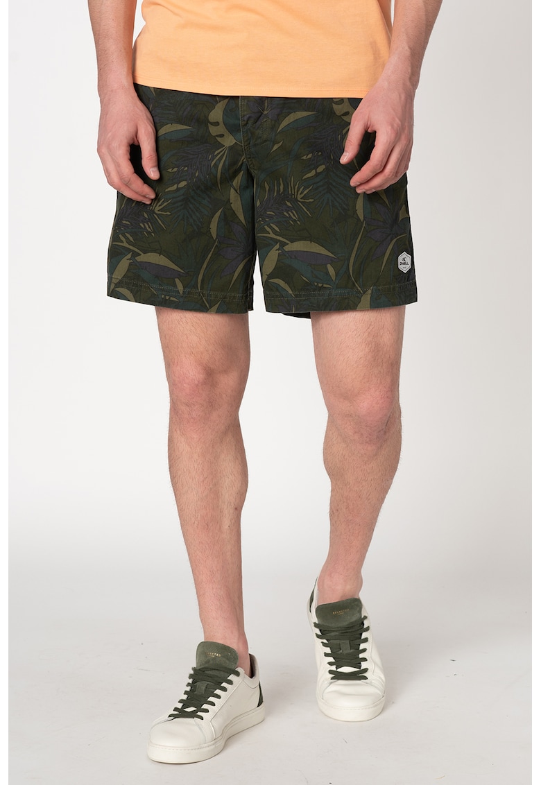 Pantaloni scurti cu model tropical Kamakou