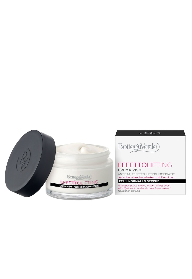 Crema de fata cu efect lifting - pentru ten normal si uscat - cu unt de Shea - acid hialuronic si extract de flori de lotus - Effetto Lifting - 50 ML - Crema de fata cu efect lifting - pentru ten normal si uscat - cu unt de Shea - acid hialuronic si extract de flori de lotus - Effetto Lifting - 50 ML -