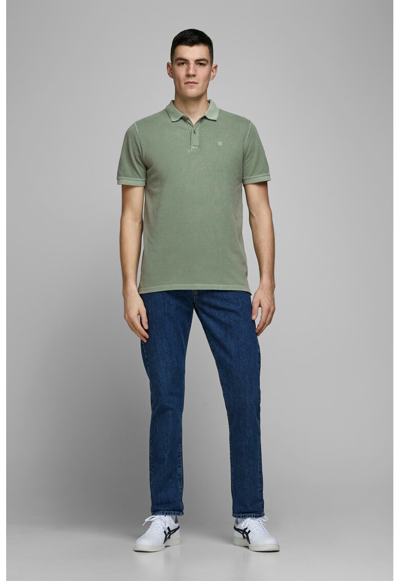 Tricou polo slim fit Wash