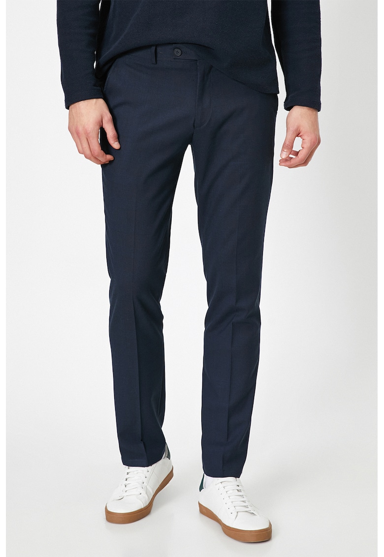 Pantaloni eleganti cu buzunare oblice