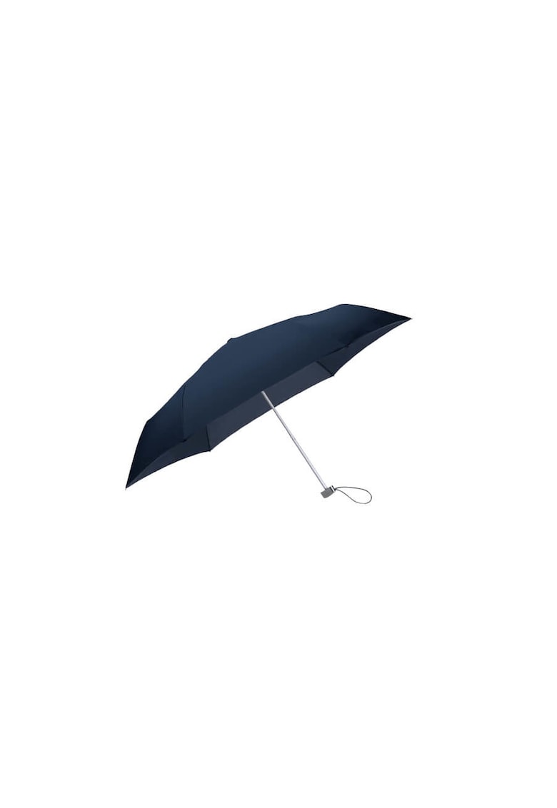 Umbrela 3 sect. manuala mini plata albastru - rain pro