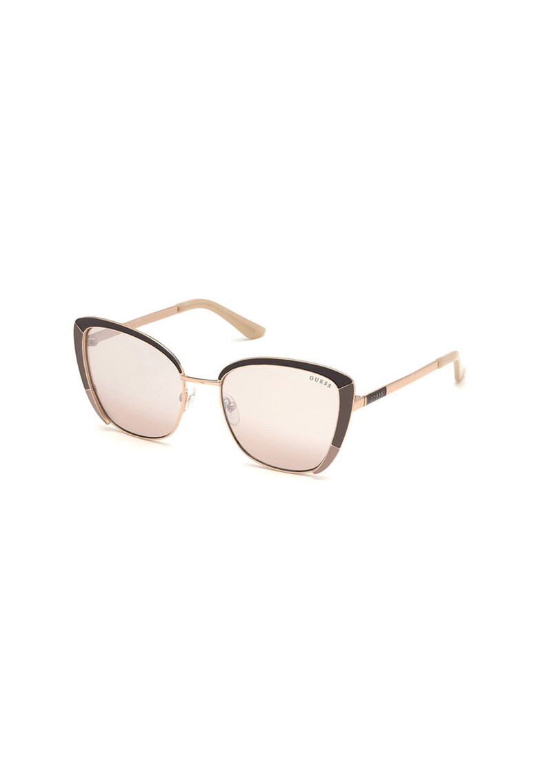 Ochelari de soare cat-eye cu rama metalica