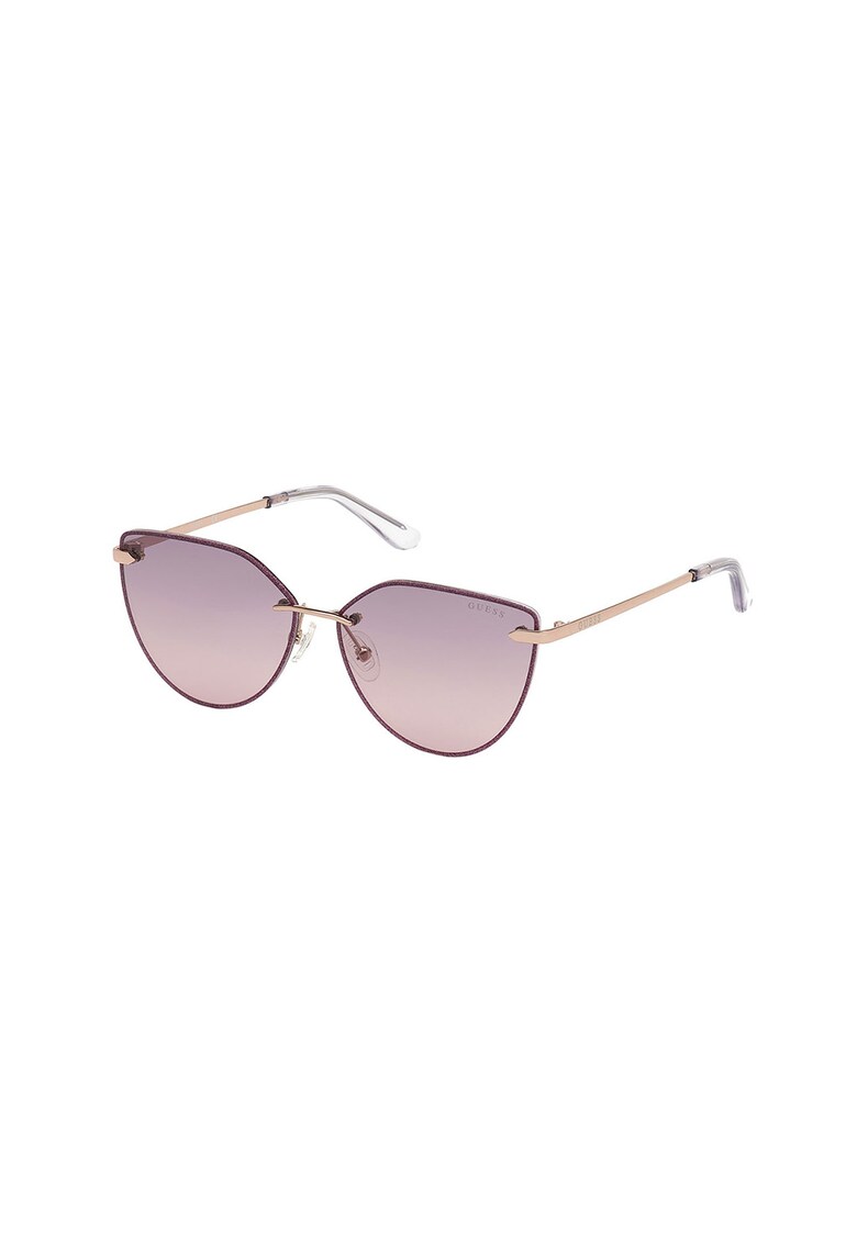 Ochelari de soare cat-eye cu lentile oglinda