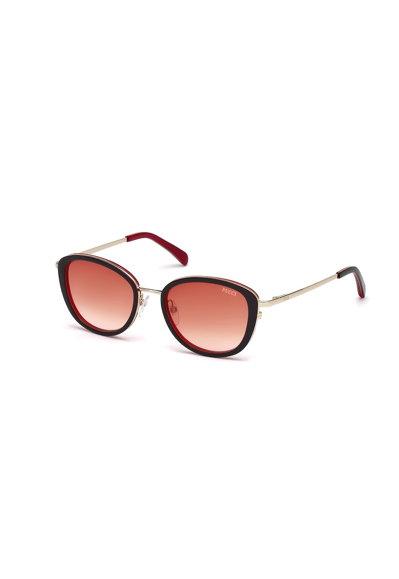 Ochelari de soare ovali cu lentile in degrade Emilio Pucci imagine noua
