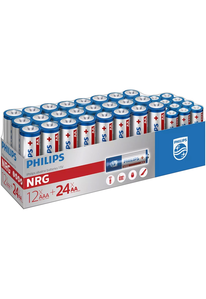 Pachet Power Alkaline NRG - 24 x AA + 12 x AAA