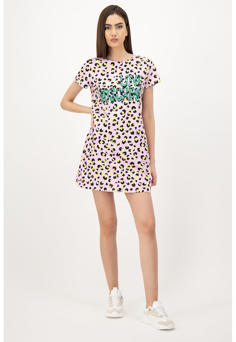 Rochie-tricou mini cu imprimeu