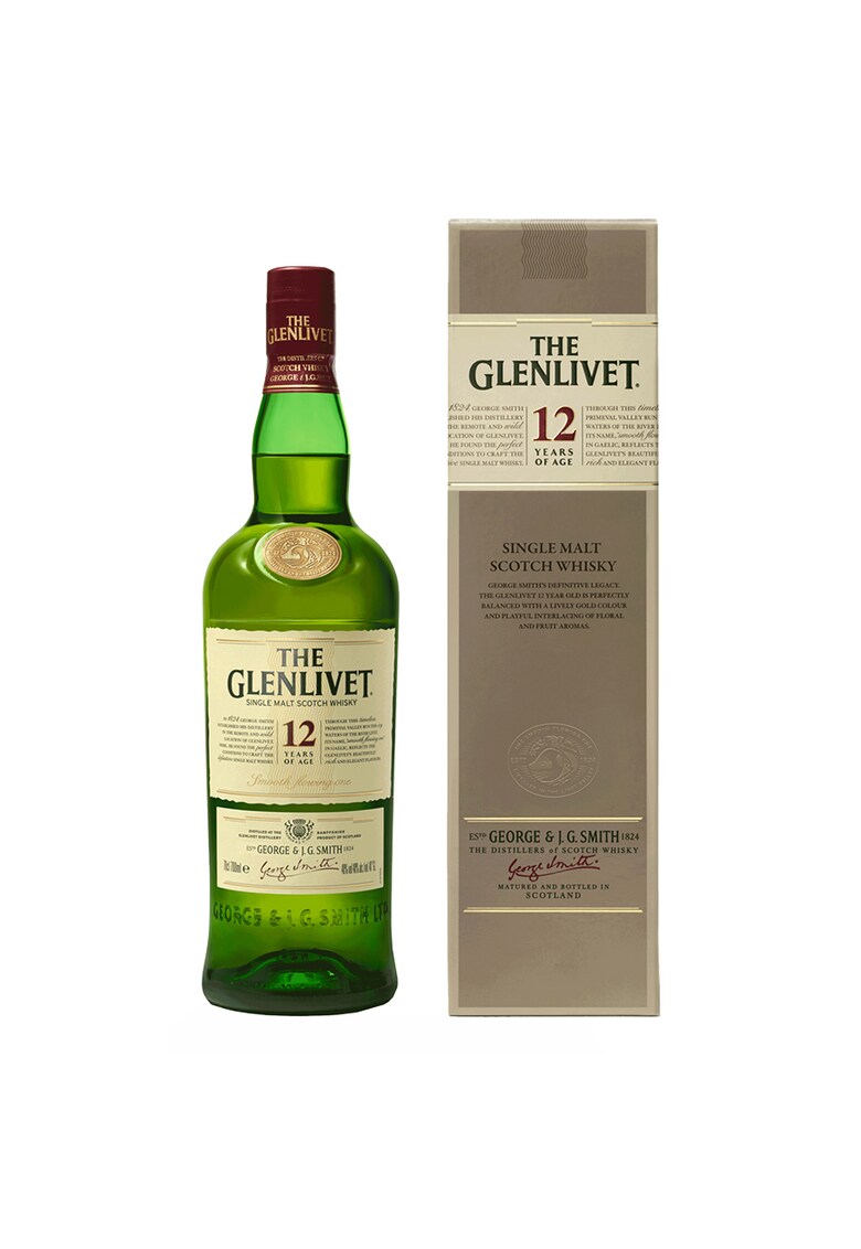 Whisky Glenlivet 12YO - Single Malt 40% - 0.7l