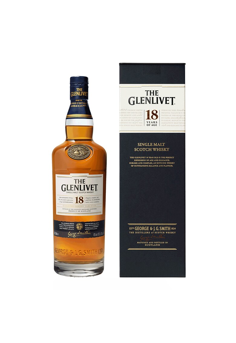 Whisky Glenlivet 18YO - Single Malt 40% - 0.7l